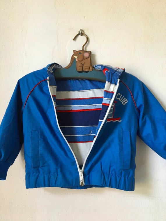 Vintage Baby Blue Spring Jacket, 90s Toddler Boy Wind… Gem