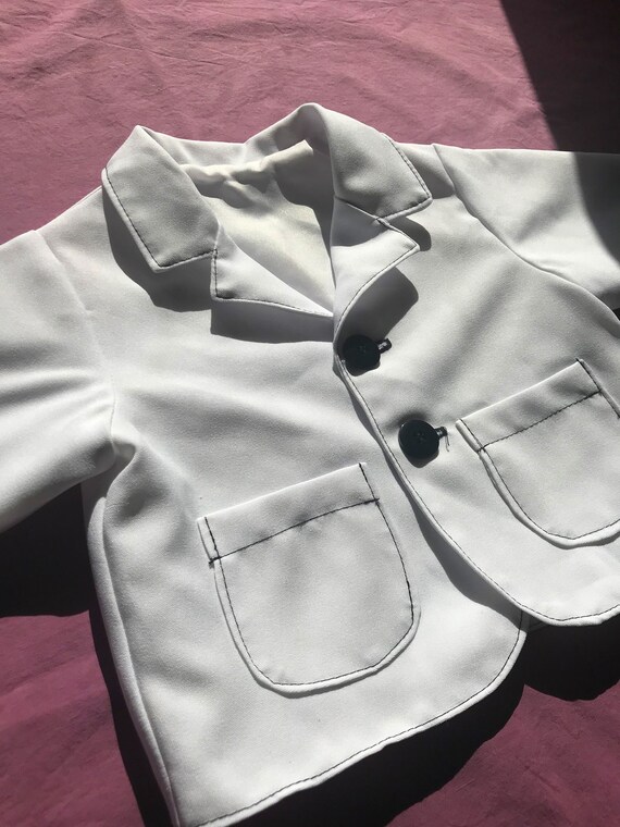 Vintage Baby Boys White Jacket Blazer Classic For… - image 5