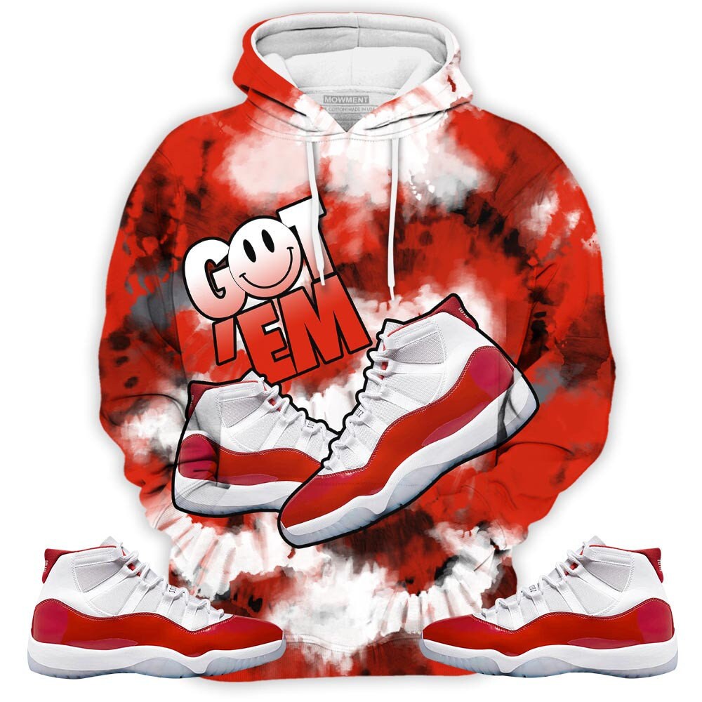 Love Got Em Shoes Smile Sneaker Shirt Match Cherry 11s Tee sold by Yewande SKU 40549106