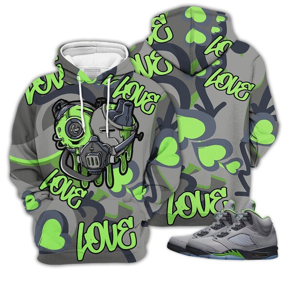 5s Green Bean Hoodie Etsy