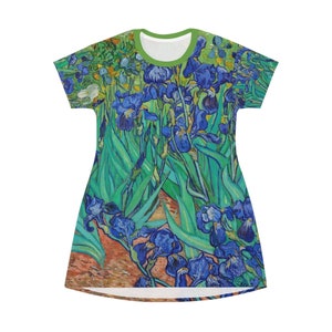 Van Gogh / Irises / All Over Print T-Shirt Dress