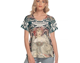 Camiseta de mujer de Alphonse Mucha
