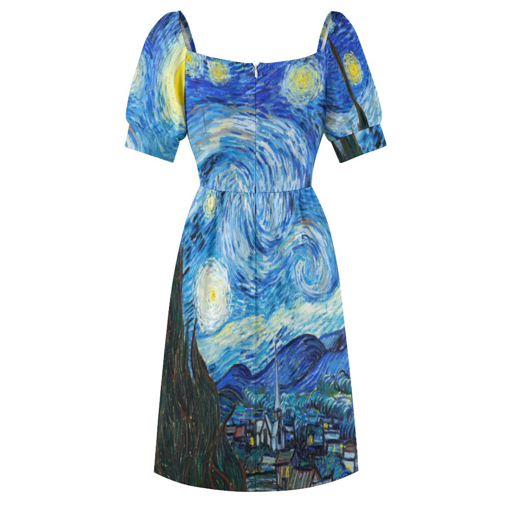 slim fit dress slacks STAUD, Le Sable Dress in Starry Night, Size XL main image 1