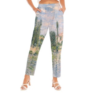 Claude Monet - Women's Loose Straight-leg Pants - All Over Print