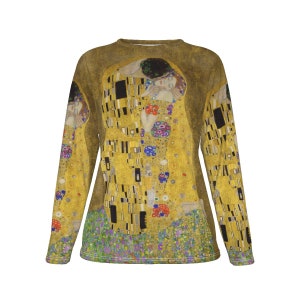 Gustav Klimt Women&#39;s Cotton T-shirt / 190GSM Cotton / All Over Print