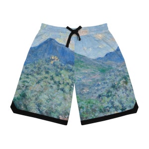 Claude Monet - Valle Buona - Basketball Shorts