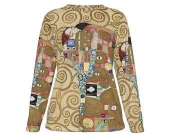 Camiseta de algodón Gustav Klimt / Camiseta de mujer / Algodón 190GSM / Estampado integral