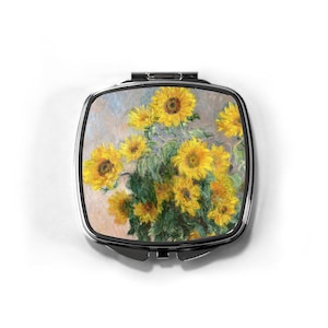 Claude Monet - Compact Mirror - Bouquet of Sunflowers