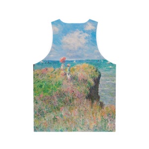 Claude Monet - Cliff Walk at Pourville - Unisex Tank Top