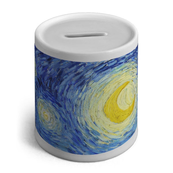 Vincent Van Gogh's Starry Night  / Ceramic Money Box