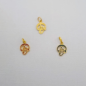22k Solid Gold Tamil Om Pendant: Religious Jewelry