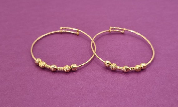 Baby gold bangles best sale 22ct
