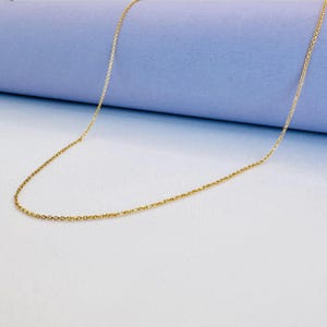 22k solid gold chain, unisex gold chain