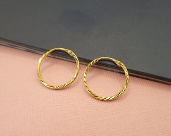 22k solid Gold Creolen / Ballies