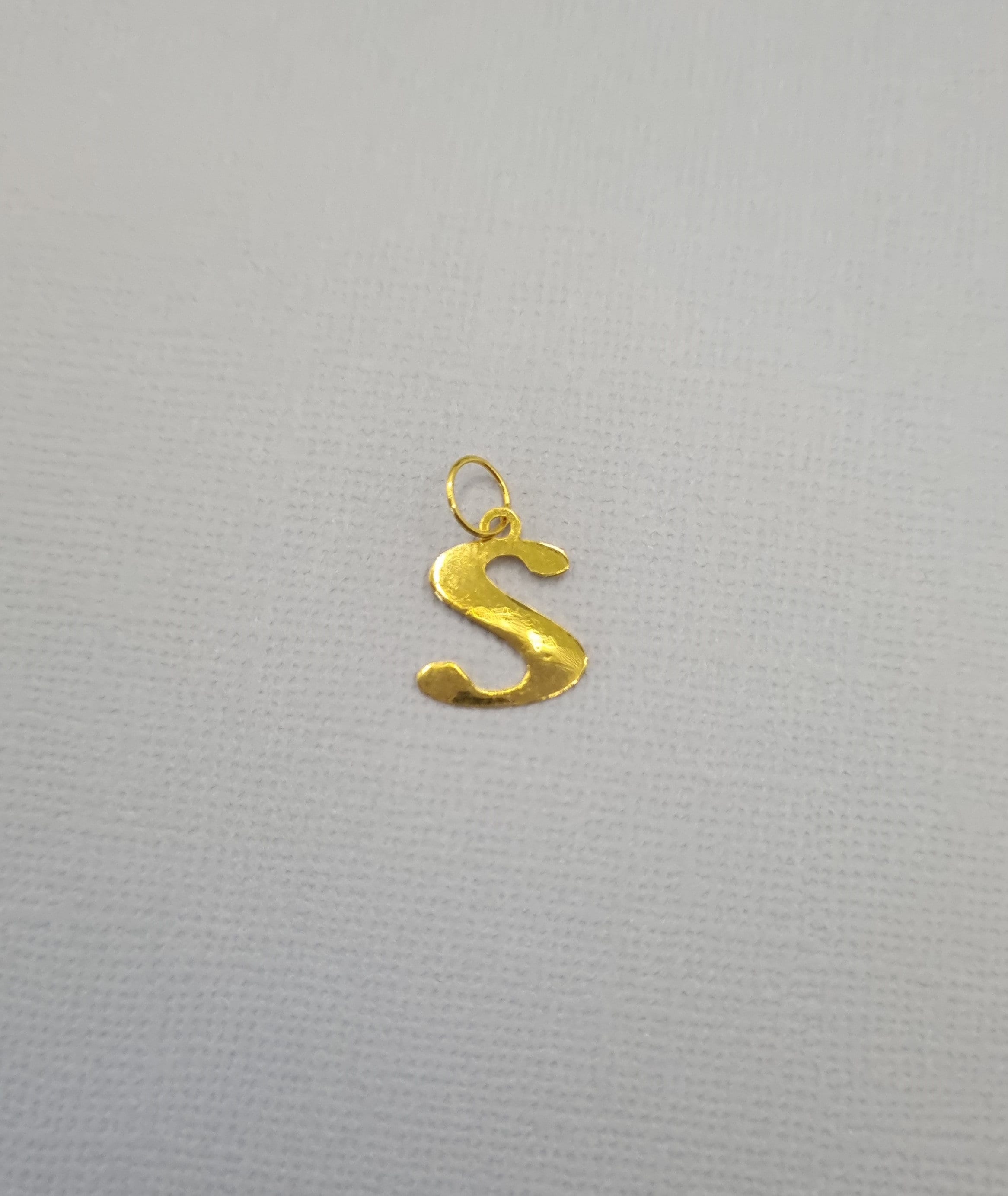 22k Solid Gold Alphabets Pendant/ Alphabet Charms Only All - Etsy