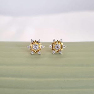 22k solid gold  designer earrings