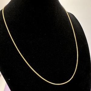 22k Solid Gold Box Chain: Unisex Fine Jewellery