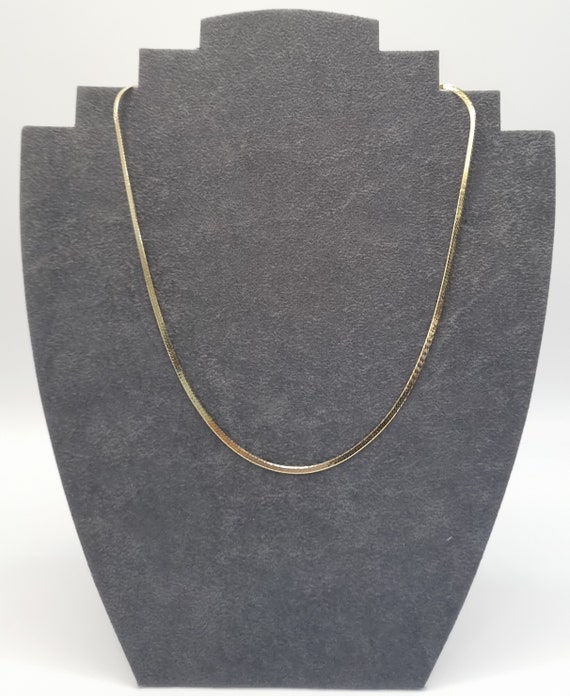 18K Real Gold Herringbone Chain Necklace Solid Gold Snake Choker Wide Flat  Snake Chain Layering Chain Herringbone Necklace Punk Jewelry GIFT - Etsy