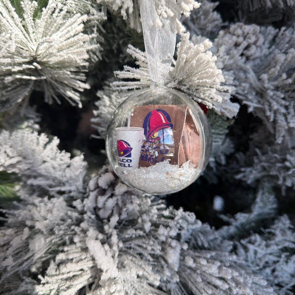 Taco Bell Christmas Ornament | Homemade Funny Fast Food Tree Decor