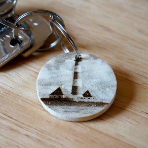 Personalized wooden keychain with your photo, the ideal photo gift