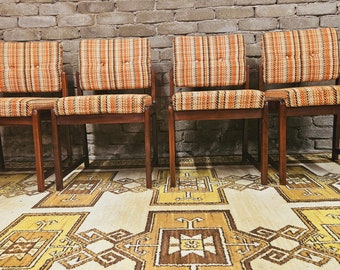 Set of 4 vintage Danish chairs 1970