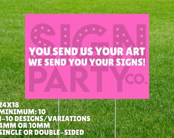 Letreros de jardín de 24 x 18