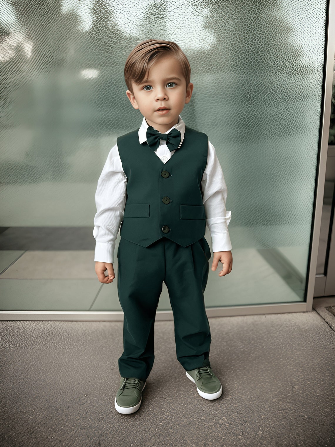 Stanford Kids Khaki Suit (5-Piece Set) by Tip Top main image 0