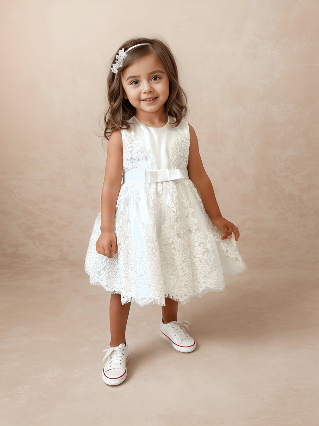 Ethereal Kids Lace Shirt - White