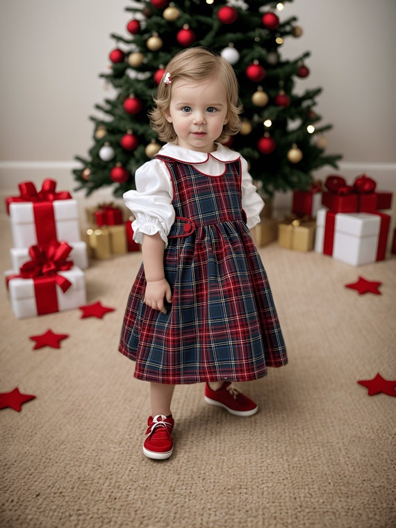 plaid christmas dress