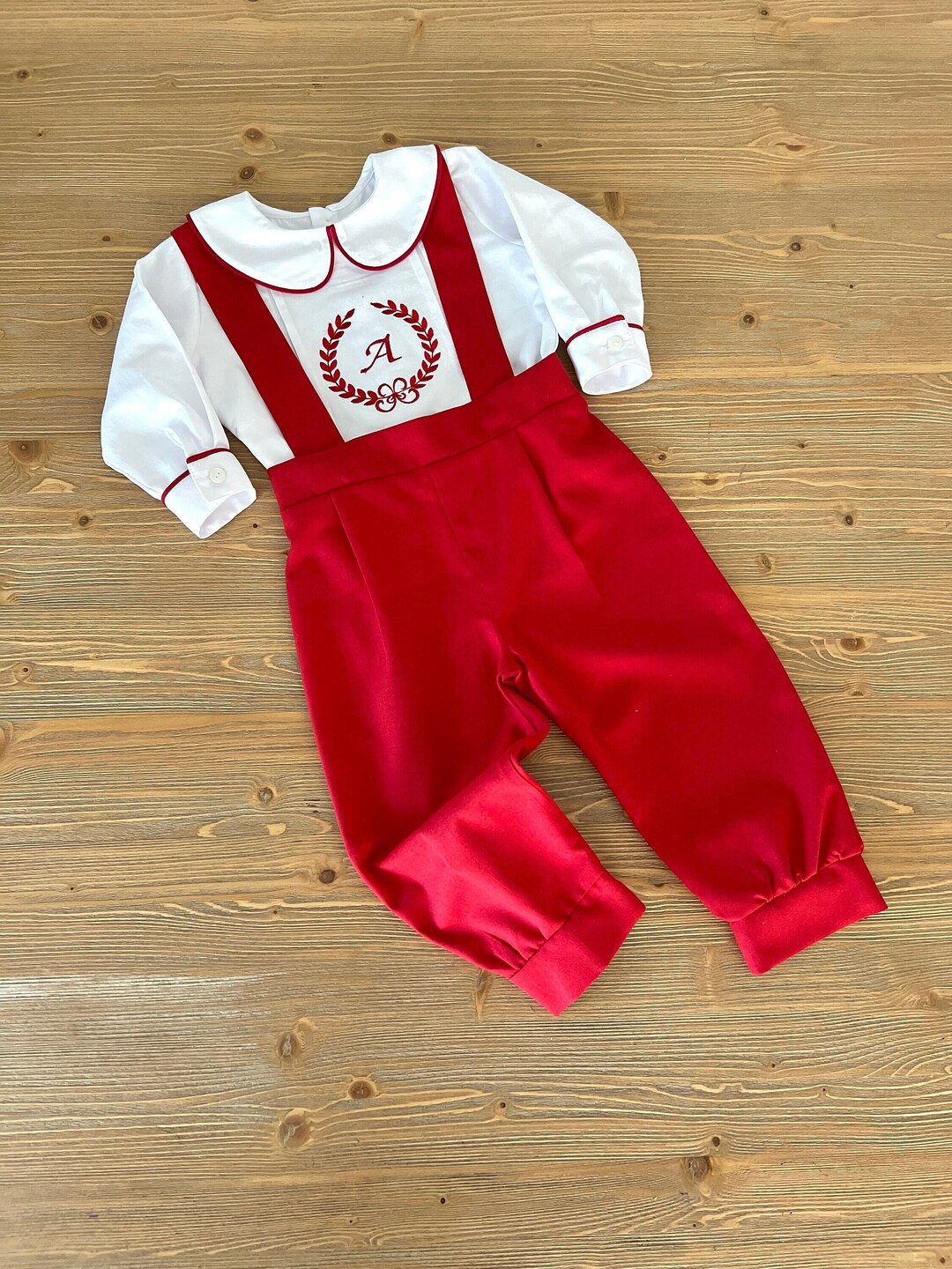 Newborn Boy Woolen Stuff Suit Red Color
