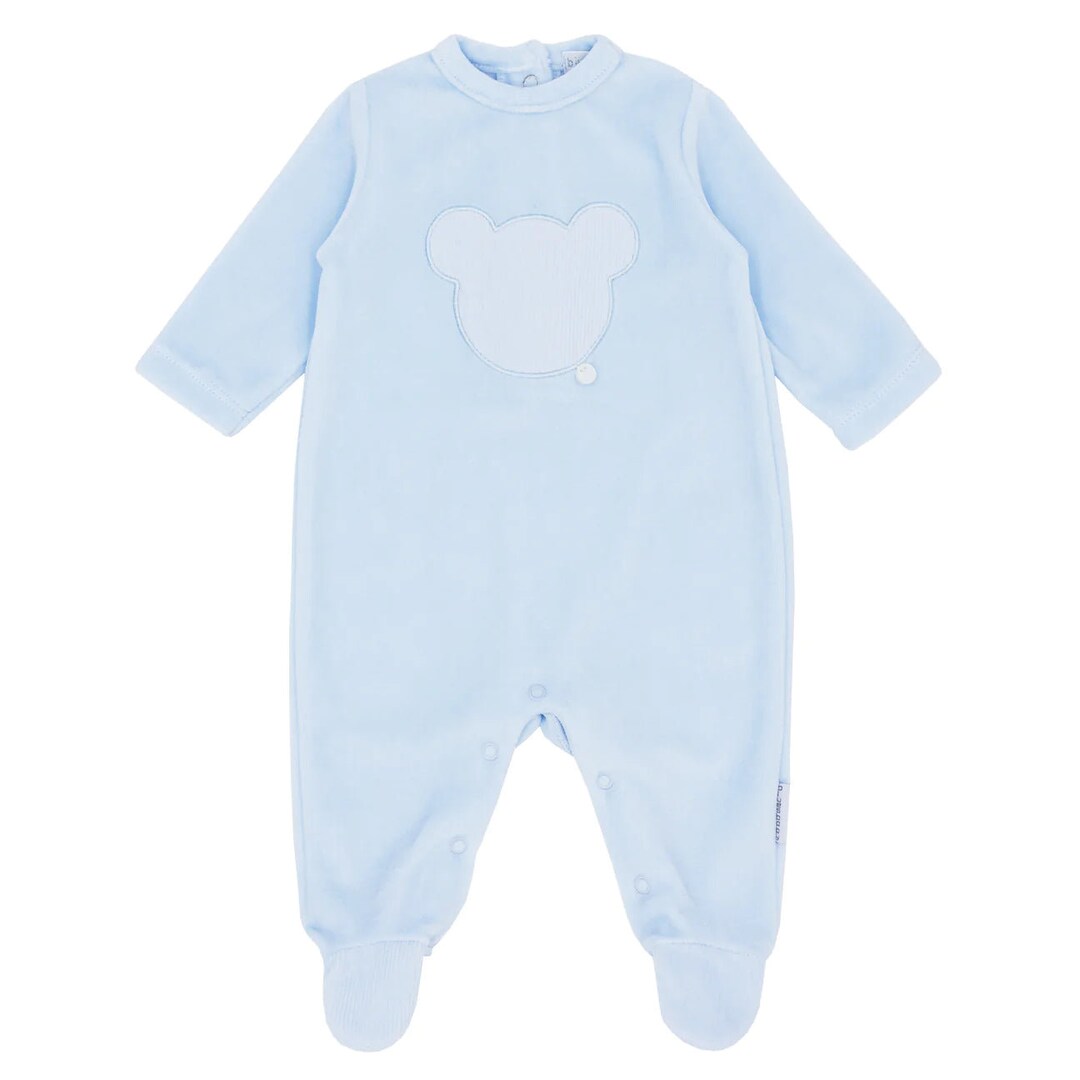 Blues Baby Blue Teddy Babygrow Etsy