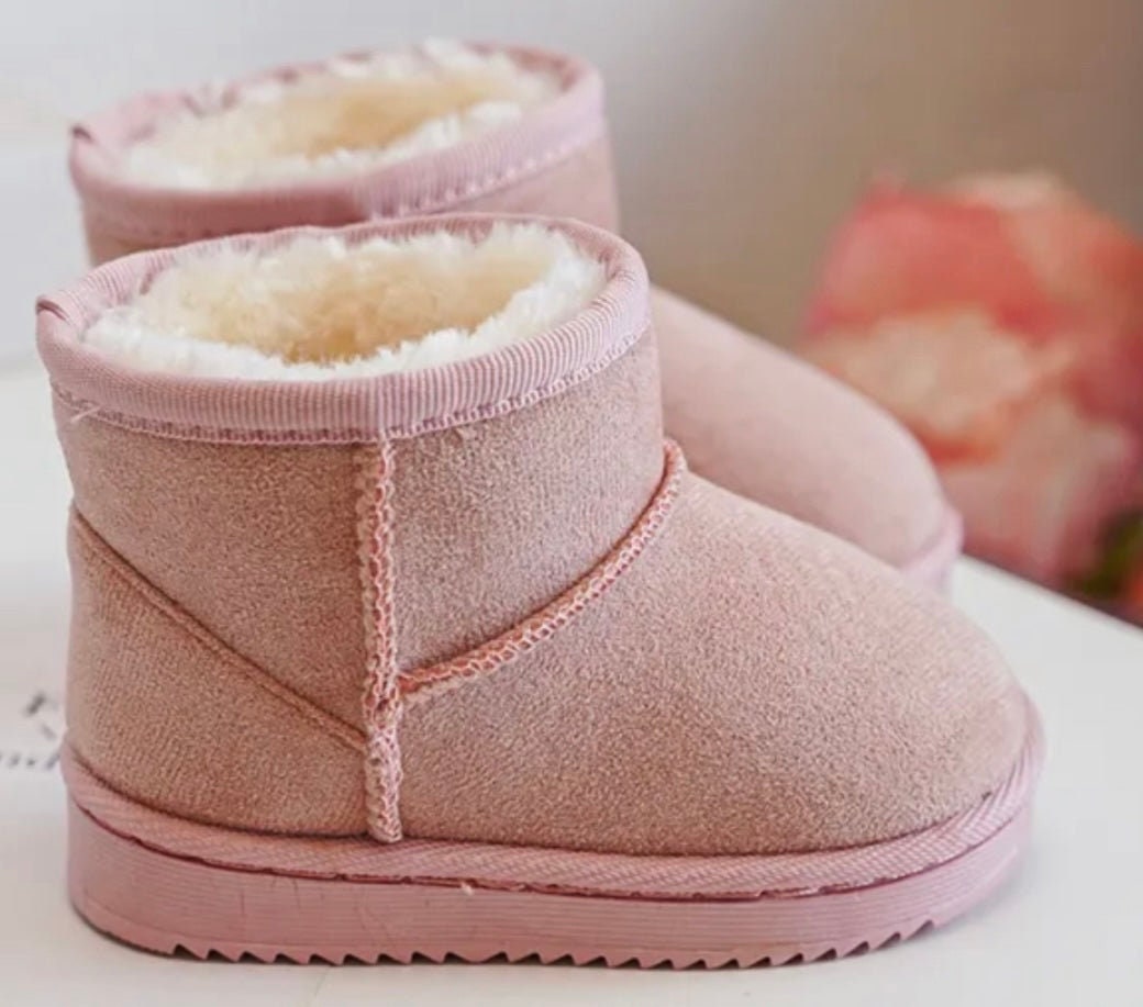 Girls pink suede boots clearance