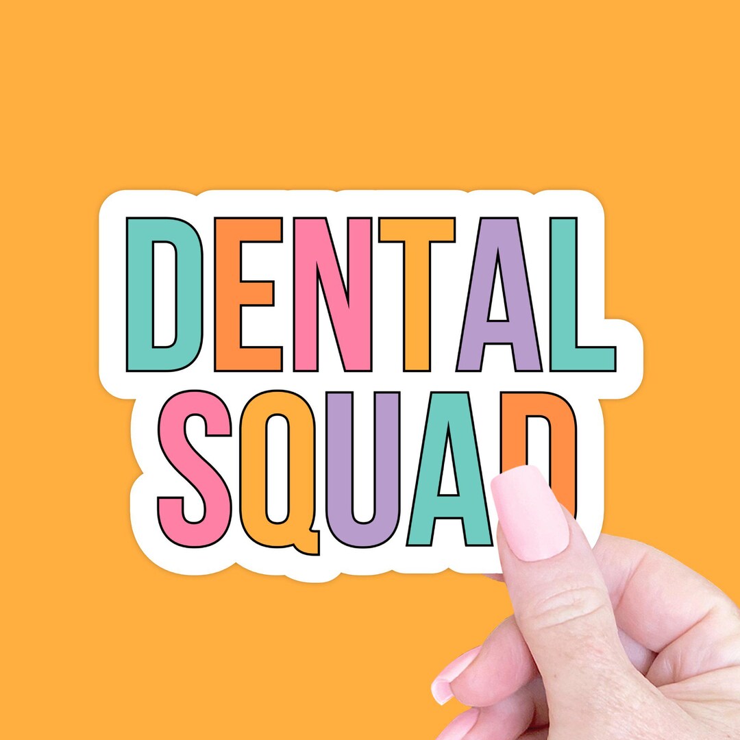 Printable Rda Sticker Dental Squad Sticker Gift, Dental Office Team Crew Bulk Coworker Gift ...