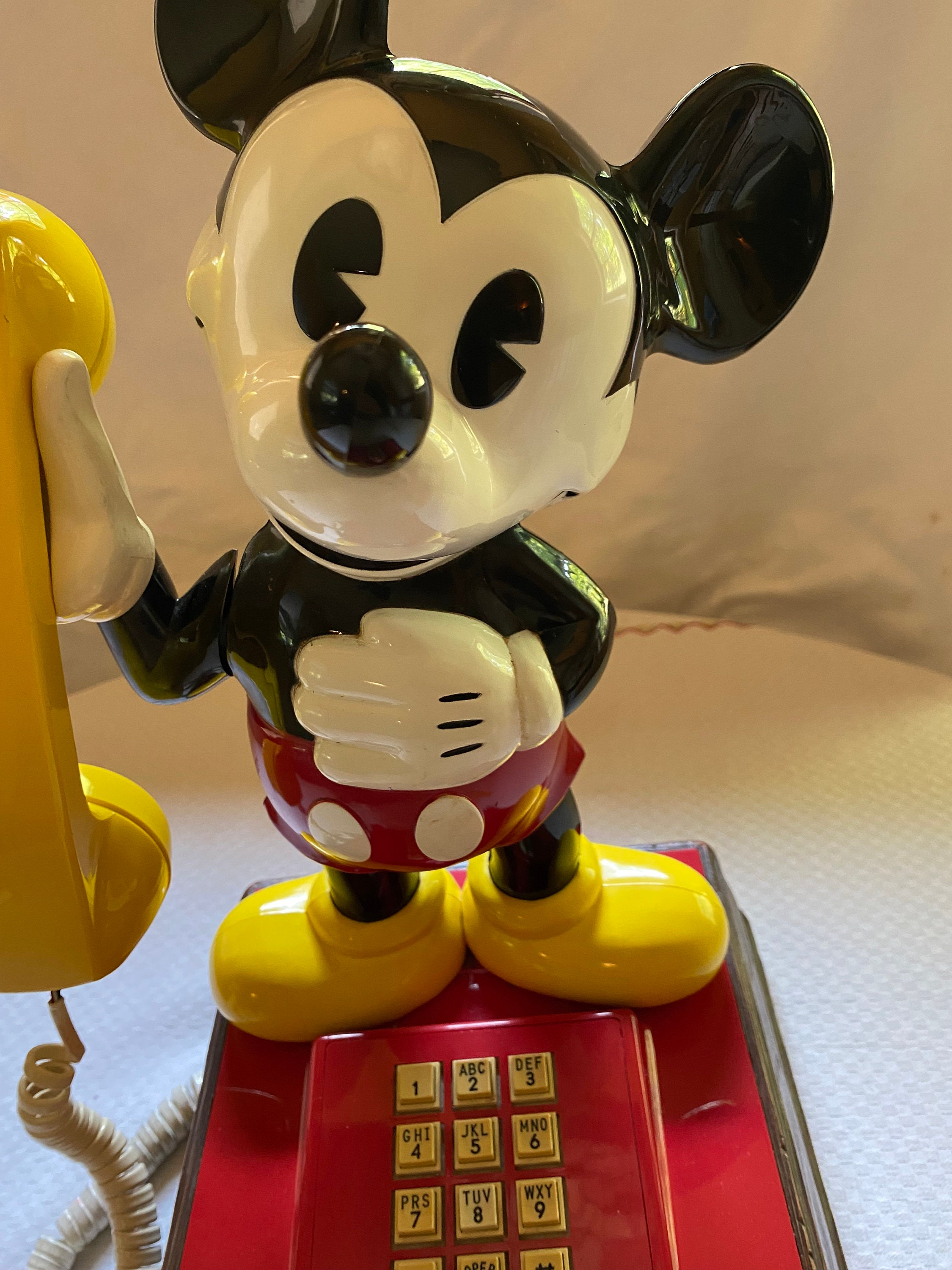 Vintage 1970s Mickey Mouse Telephone, Walt Disney Collectible