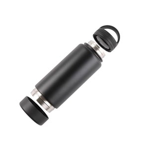 Top Secret Large Stash Water Bottle - Black or Silver