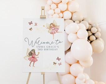 Editable Enchanted Forest Fairy Garden Party: Food Tents, Labels, and Table Decorations for a Magical First Birthday Celebration