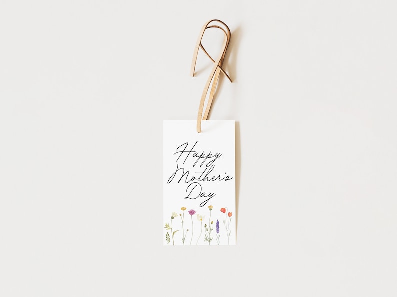 Happy Mother's Day Editable Tag Printable Mother's - Etsy