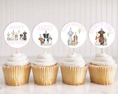 Editable Dog Birthday Cupcake Toppers Puppy Pawty Toppers - Etsy