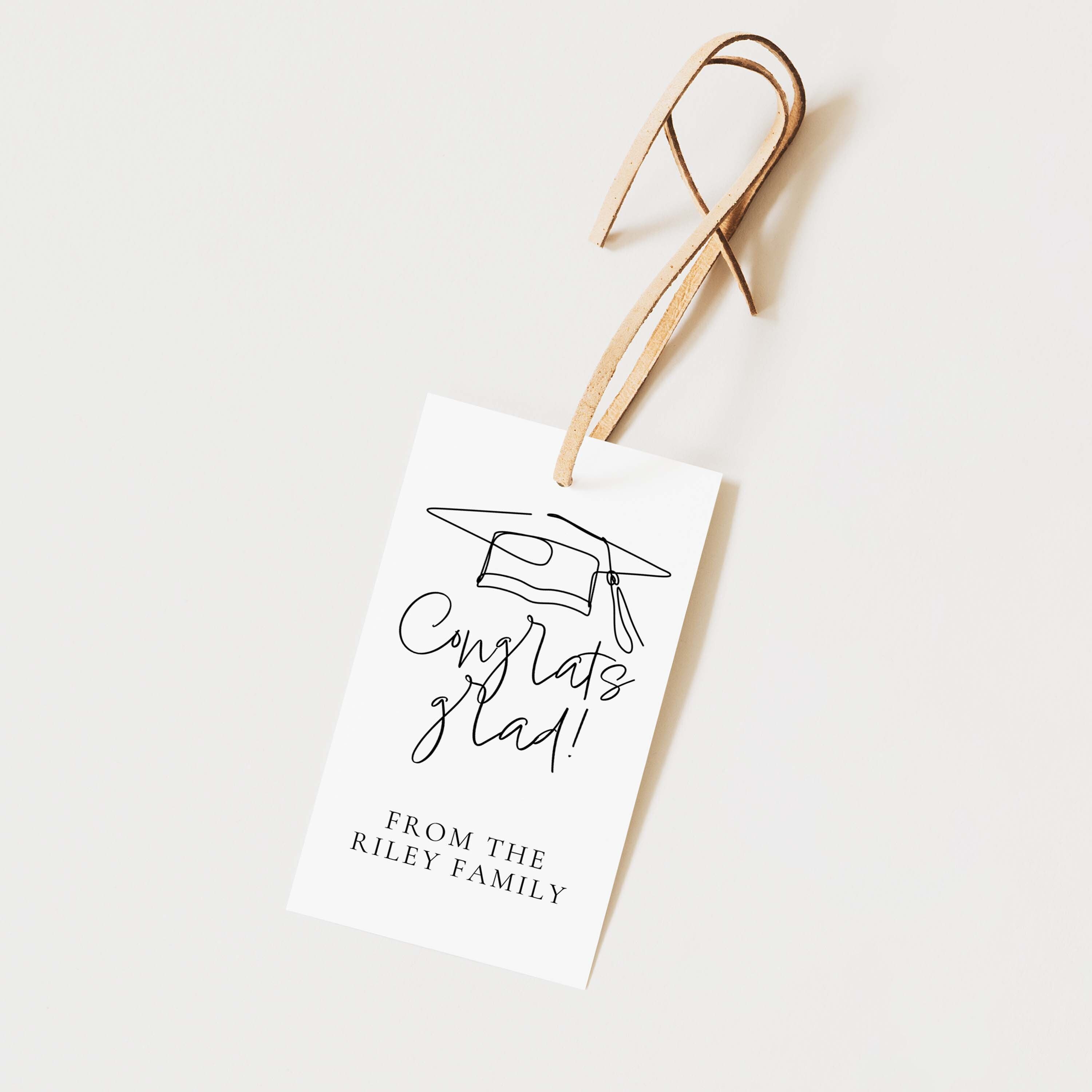 Congrats Grad Graduation Tag -m Class of 2024 Gift Graduation Cards ...
