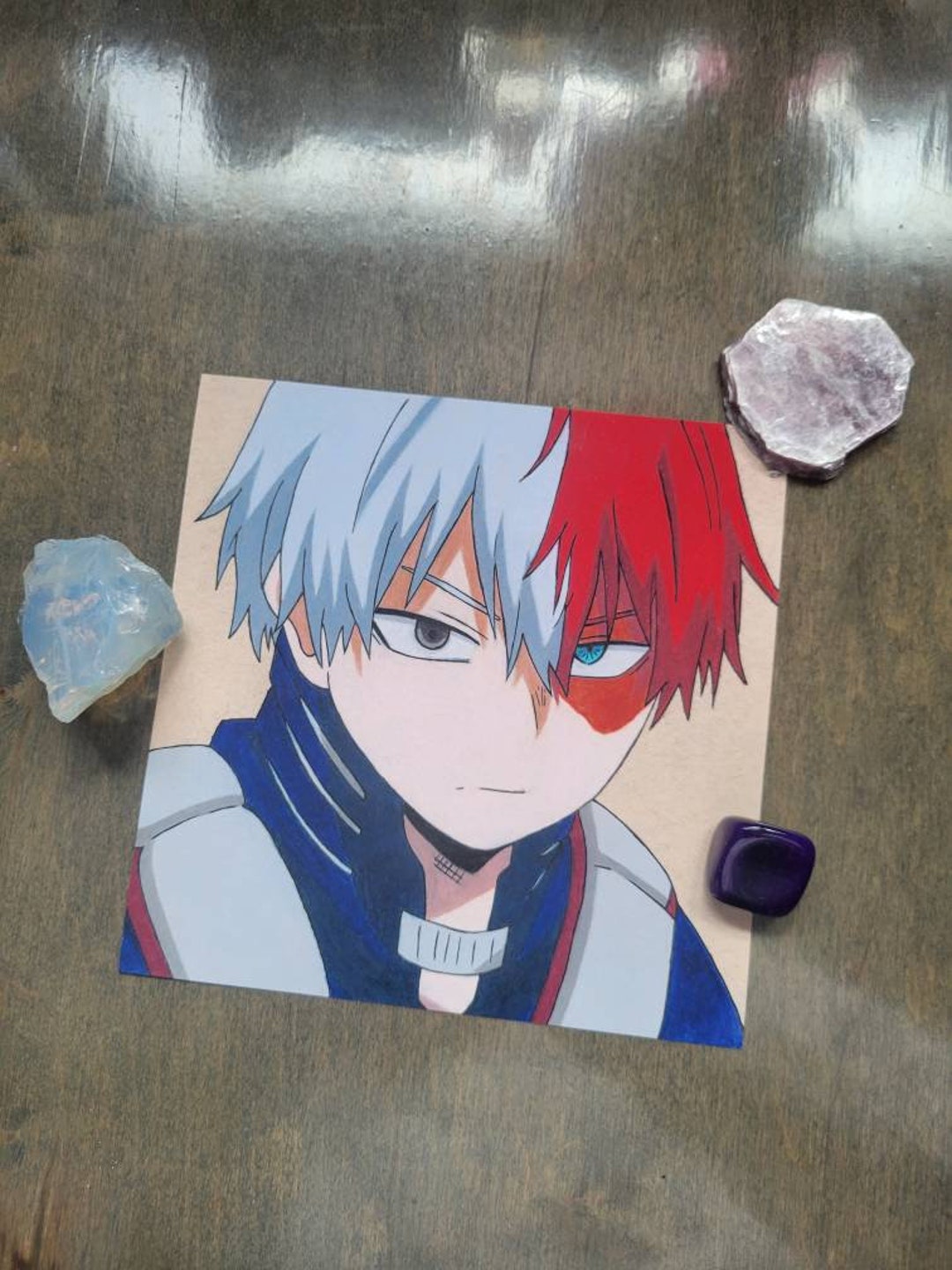 Anime Art Prints 6x6 Half Hot Half Cold Etsy