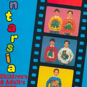 Dinosaur Sweater / Jumper Knitting Pattern  - Instant Download