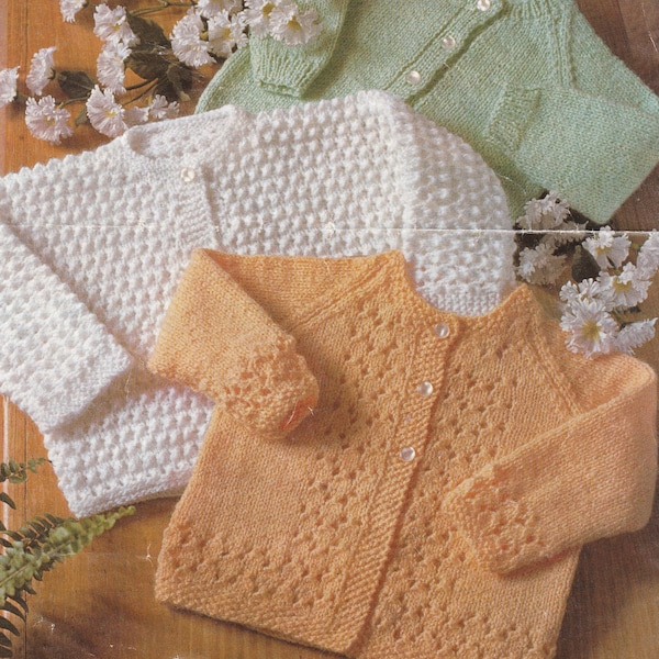 Baby Cardigan Knitted in One Piece Etsy