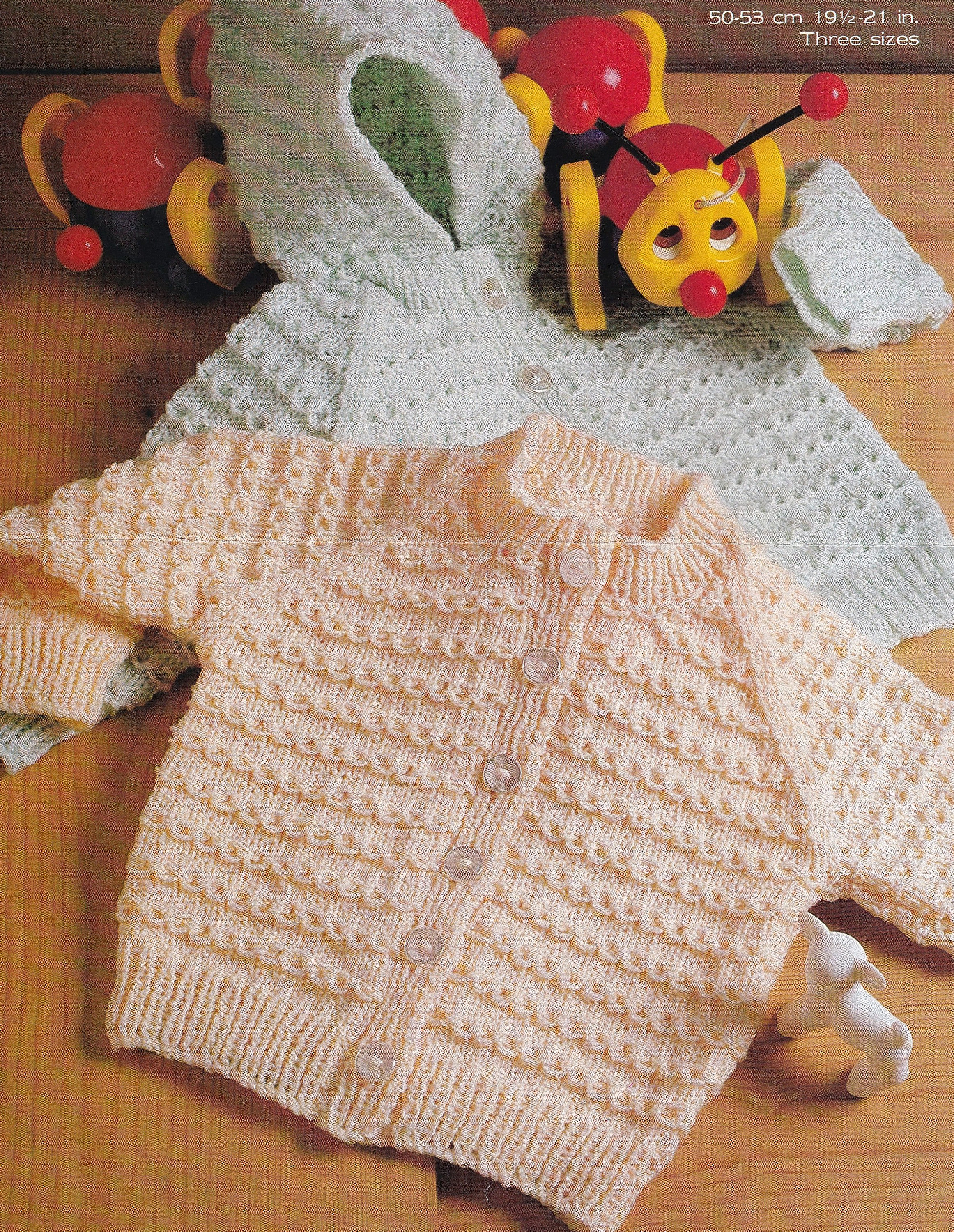 Knitting Pattern for Baby Boy or Girl Hooded and Round Neck