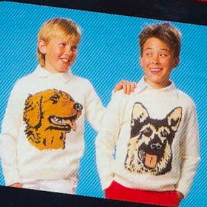 Dog Breeds Sweater / Jumper Knitting Pattern  - Instant Download