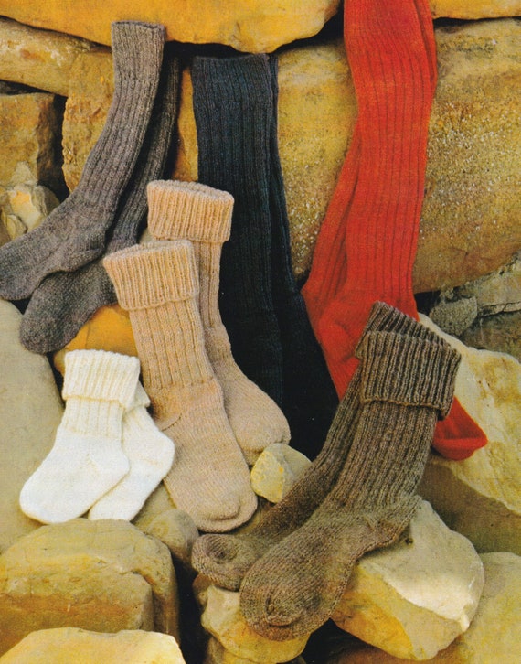 Patrones de tejido para botas y calcetines largos para adultos y