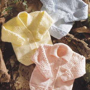 knitting pattern for childrens jacket cardigan and sweater knit in chunky yarn - toddler to child