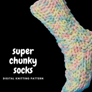 Super bulky sock knitting pattern hotsell