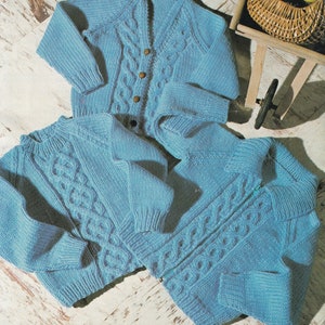 knitting pattern for childrens jacket cardigan and sweater knit in chunky yarn