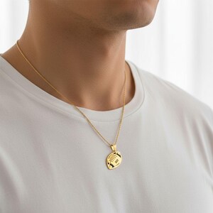 Sterling Silver Football Necklace: Personalized Name & Number, Sports Jewelry image 3