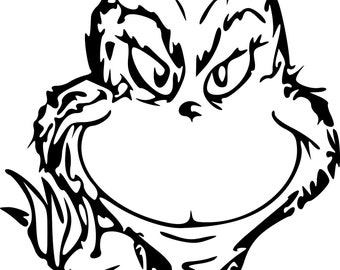 Archivo SVG de cara de Grinch para Cricut